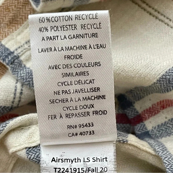 Men Toad & Co Airsmyth Long Sleeve Lightweight Flannel Shirt sustainable comfy - Picture 10 of 12